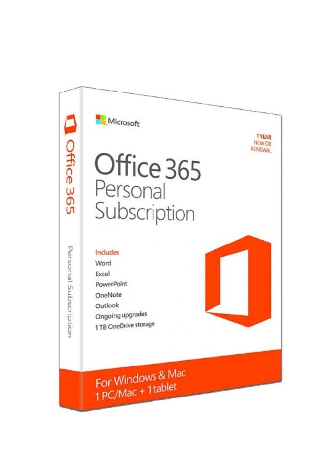 مايكروسوفت أوفيس 365 اشتراك شخصي لمدة عام واحد-1 مستخدم-5 أجهزة -QQ2-01014