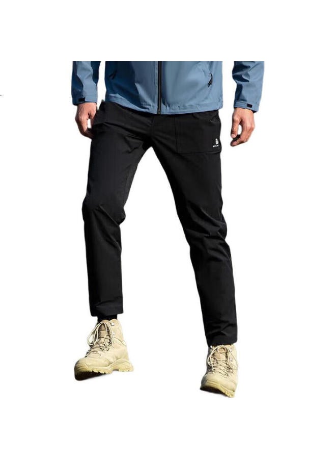 SCALER Quick-Dry Pants, Elastic Breathable Straight-Leg Casual Sports Trousers For Men And Women, F3514408, Black-Men, Xl - Image 1