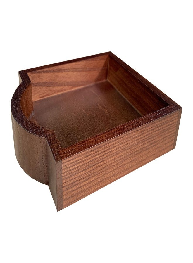 داكاسو طقم قواعد أكواب داكاسو من خشب الجوز والجلد (4 قطع) - Image 3