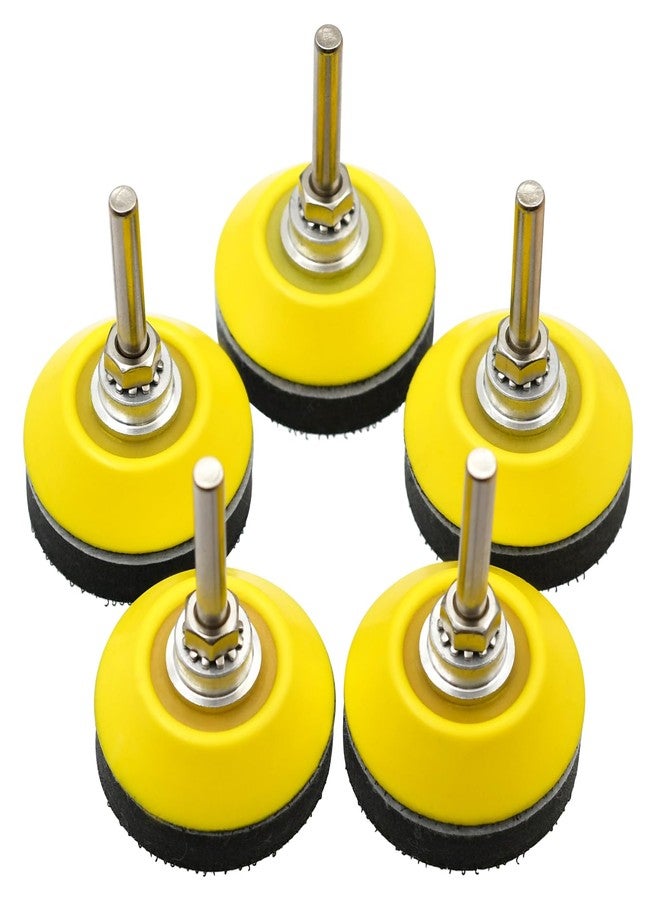 Zalaxt 5 Set 2 Inch Hook & Loop Sanding Pad for Sanding Discs with 1/4 Inches Shank Drill Attachment and Soft Foam Layer Buffering Pad - Image 1