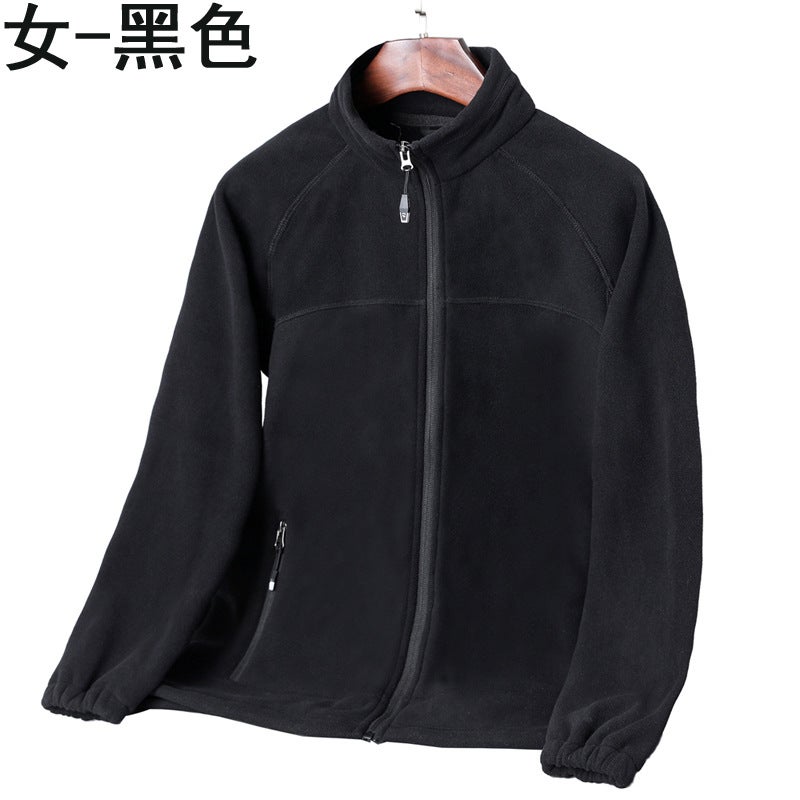 Outdoor High Quality Thickened Fleece Fleece Jacket For Men And Women Warm Double-Sided Fleece Jacket Printable And Embroidered Logo - Image 1
