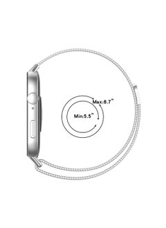 Generic Replacement Bracelet Wristband for Huawei watch fit 3 Bands, Metal Milanese Magnetic Loop Watch Strap, Sliver  - Image 4