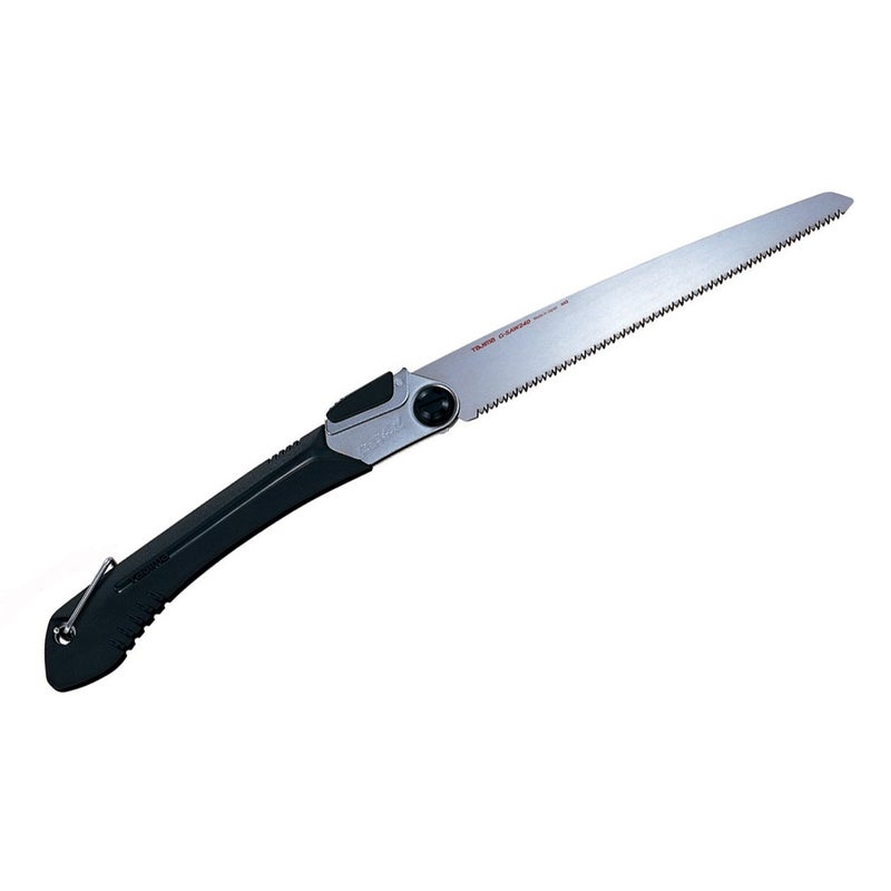 TAJIMA Pull-Stroke Saw - 240 mm x 9 TPI Japanese Flush Cut Hand Saw with Multi-Position Blade & Elastomer Folding Handle - GK-G240 - Image 4