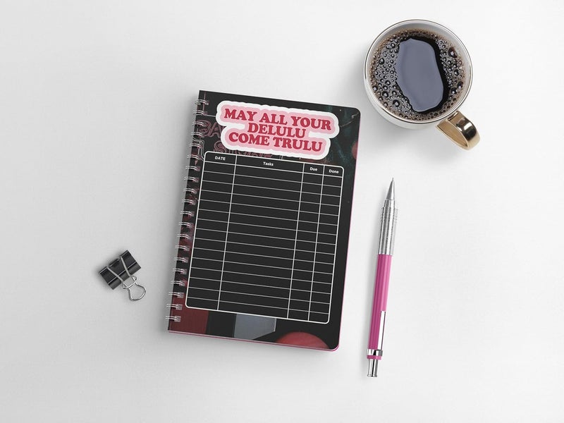 zenithink Pink Aesthetc Wiro Journal Notebook | 80 gsm Paper With 350GSM Hard Cover | Unruled | Pages - 160 | A5 Size | Wiro Binding | Versatile for School, Home & Office - Image 2