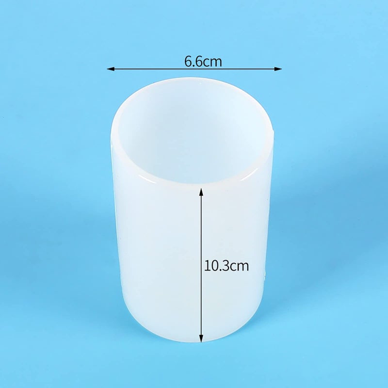 ESEENS 2 Pack Cylinder & Round Candle Molds - 2 Size Style - 3D Silicone Molds for Resin & Chocolate, Handmade Cylinder Molds - Image 5