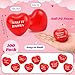 Jerify 100 Pieces Valentines Day Heart Stress Balls Foam Inspirational Motivational Stress Balls Quotes Anxiety Relief for Adults Wedding Carnival RewardRed - Image 4