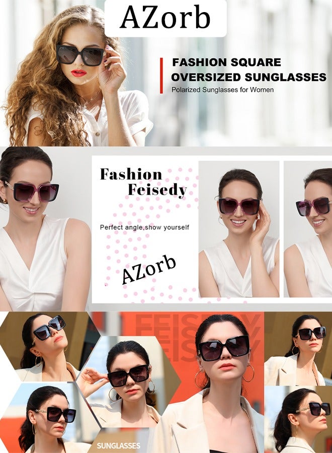 AZorb Sunglasses Women Men Chain Frame Fasion Design Sun Glassess Ladies Mens Square Ladies Men's Sunglass Aesthetic Eyewear UV400 Protection Shades for Outdoor Daily  - Image 4