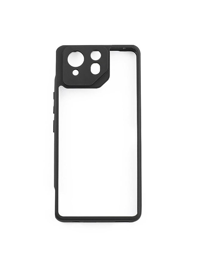 HuHa Case Cover For Asus ROG Phone 8 / 8 Pro Frosted TPU + Transparent PC Phone Case(Black) - Image 2