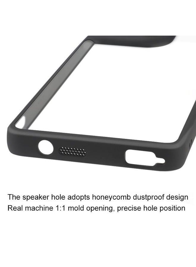 HuHa Case Cover For Asus ROG Phone 8 / 8 Pro Frosted TPU + Transparent PC Phone Case(Black) - Image 5
