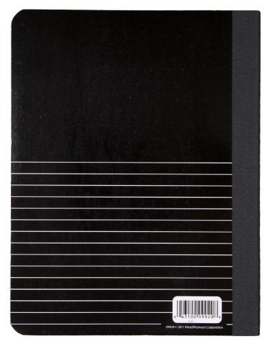 Mead Composition Notebook, Wide Ruled Paper, 9-3/4" x 7-1/2", 100 Sheets per Comp Book, Black/White (09920) - Image 2