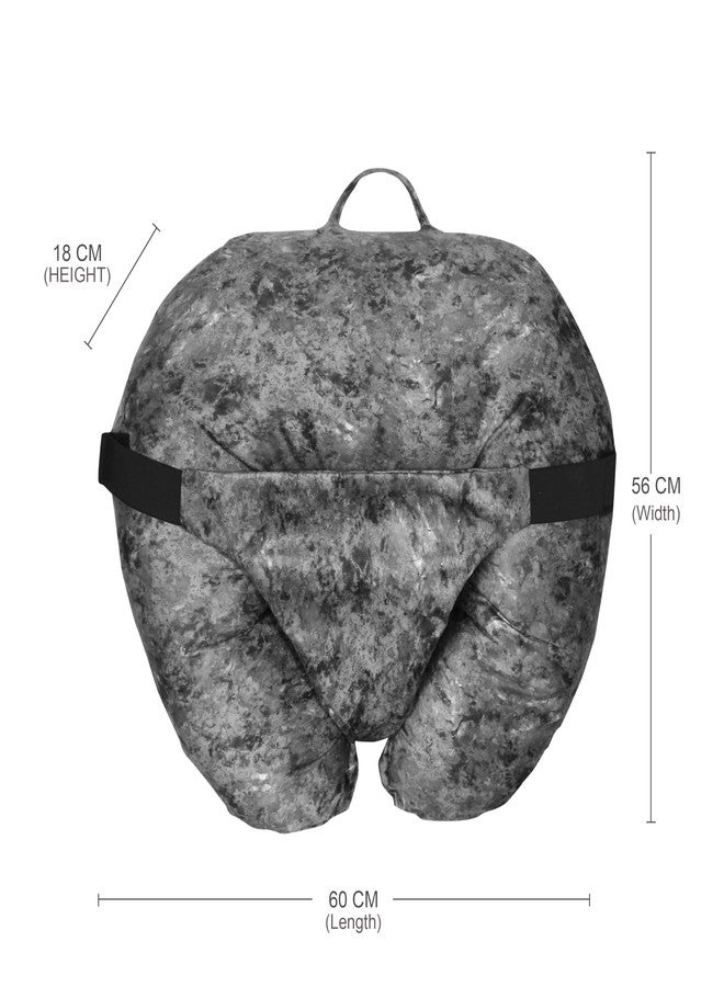 BOFFLE وسادة الرضاعة الطبيعية للأطفال حديثي الولادة من بوفل، وسائد رضاعة طبيعية بغطاء قابل للإزالة، دعم للرضع والأمهات من عمر 0-24 شهرًا (رمادي) - Image 3