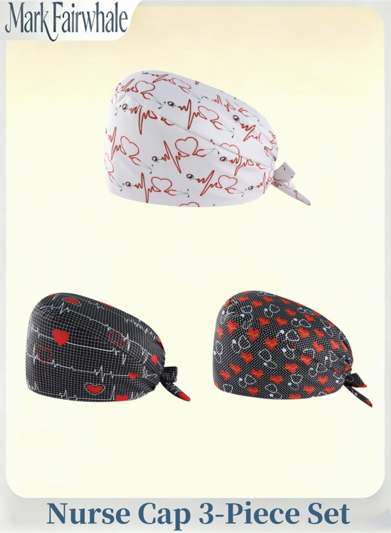 Mark Fairwhale New Medical Themed Printed Three Piece Medical Surgical Cap - Image 1