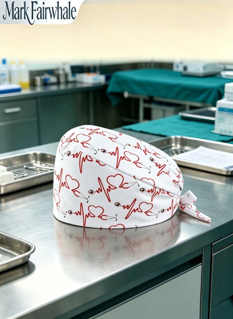 Mark Fairwhale New Medical Themed Printed Three Piece Medical Surgical Cap - Image 5