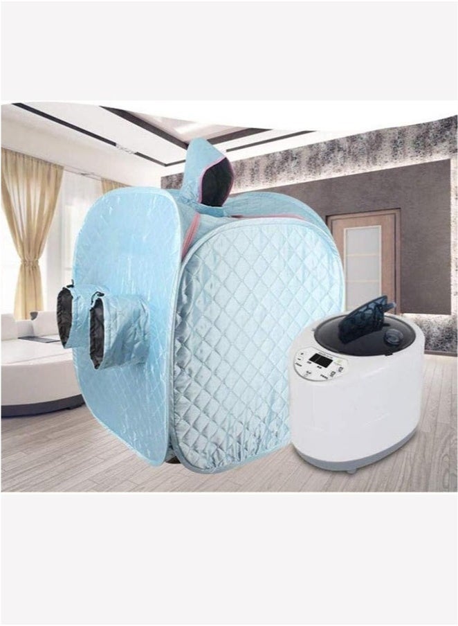 منزل الغابة ساونا لشخصين ، صندوق ساونا ، منزل بخار محمول قابل للطي ، غرفة سبا خيمة شخصية ، صندوق كابينة مولد ساونا مع قدر بخاري لفقدان الوزن المنزلي - Image 4