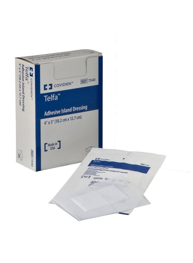 COVIDIEN COVIDIEN Covidien 7540 Telfa Adhesive Island Dressing, Sterile 1's in Peel-Back Package, 4" x 5" (Pack of 25)