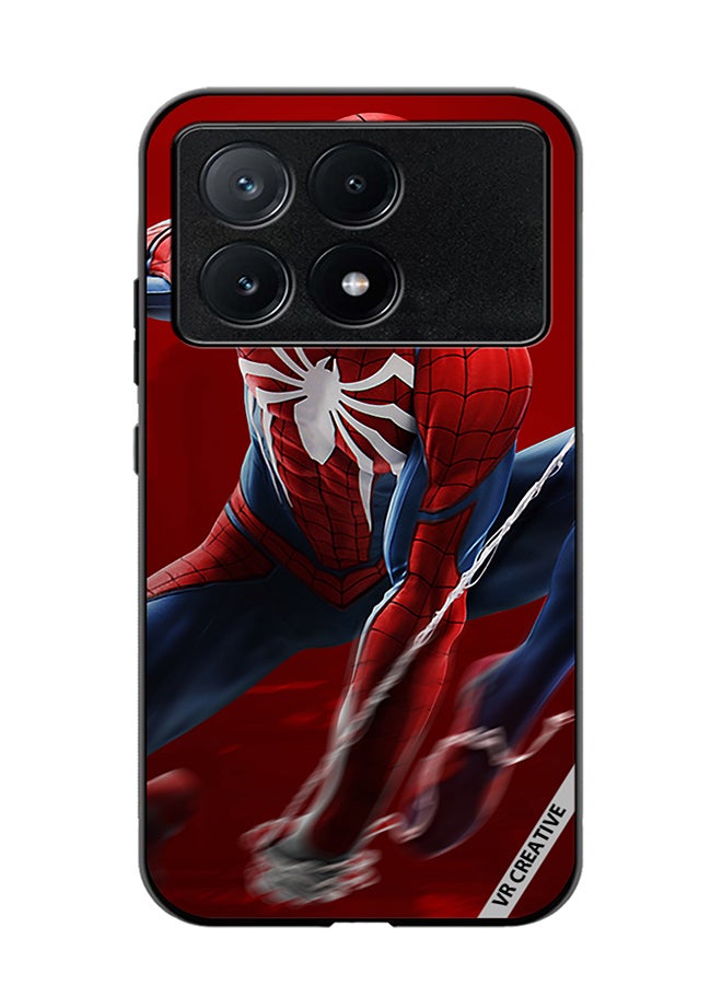 VR CREATIVE Protective Case Cover For Xiaomi Poco X6 Pro Spiderman Design Multicolour - Image 1