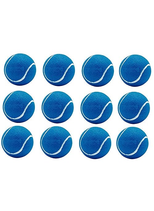 M Art M ART Rubber Light Weight Cricket Tennis Ball Blue Pack of 11 Balls Standard Size  - Image 3