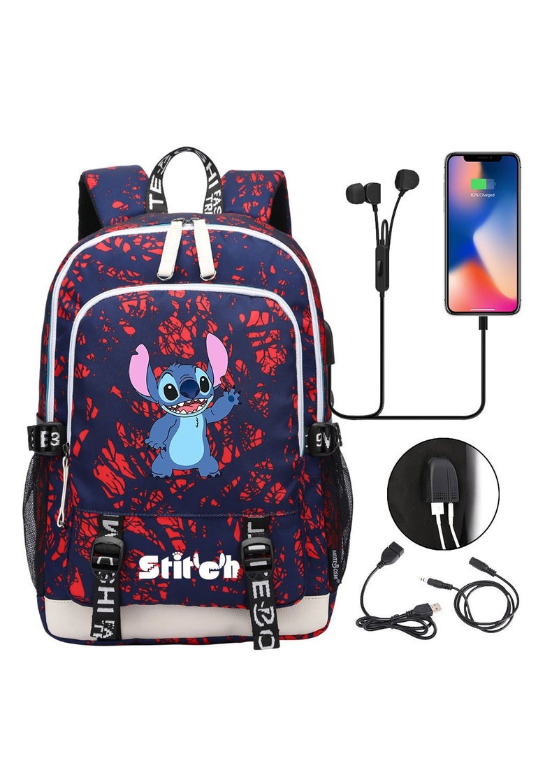 STITCH Printed Youth Large Capacity Men's and Women's Shoulders