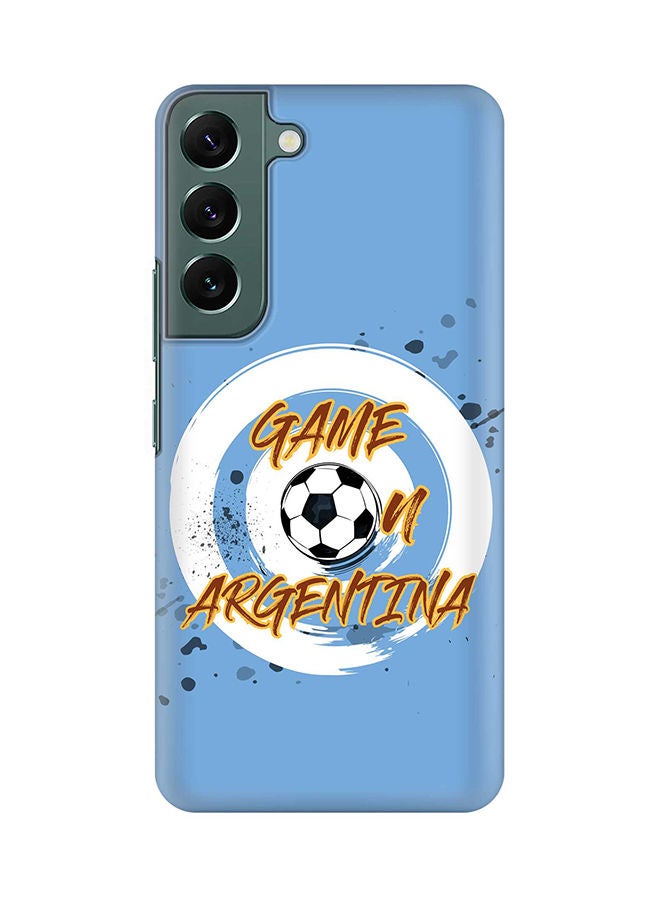 Stylizedd Case for Samsung Galaxy S22+ 5G Slim Snap Classic Series Shield Matte Finish Print - Game on Argentina - Image 1