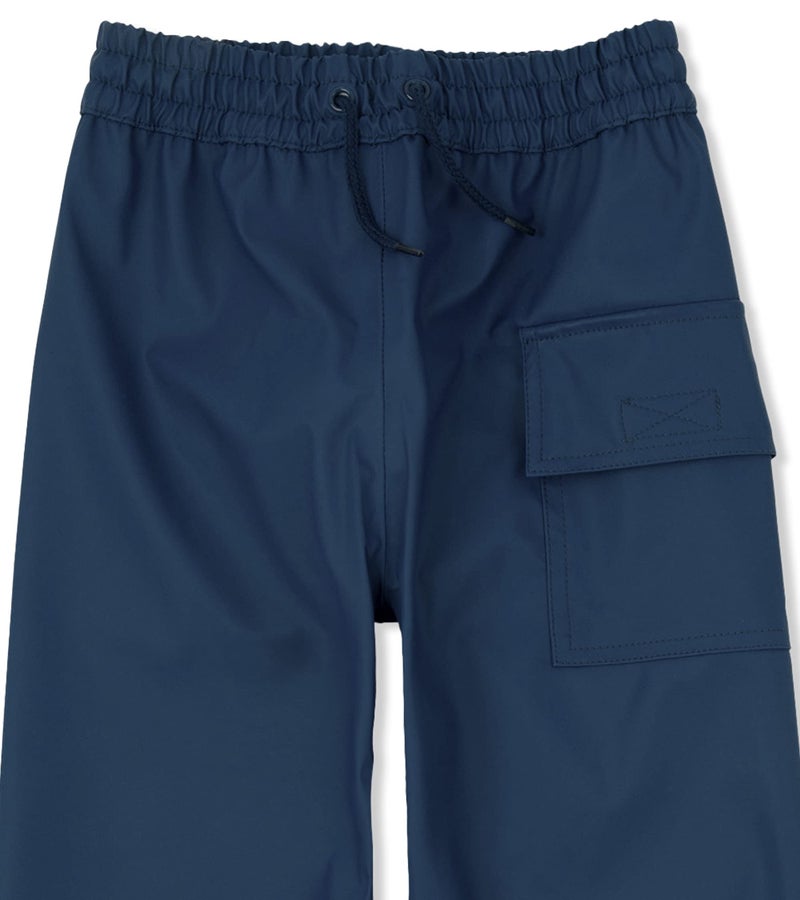 Hatley Kids Rain Pants, Navy, 8 Years - Image 2