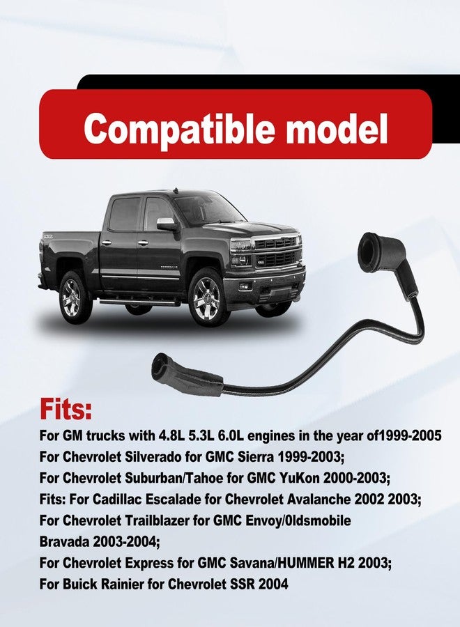 CmeRto Fuel Pressure Regulator Vacuum Line Tube Compatible with GMC Sierra for Chevrolet Silverado Suburban Tahoe Colorado Avalanche Yukon 4.8 5.3 6.0 1999-2005 Replaces 17113556 - Image 3