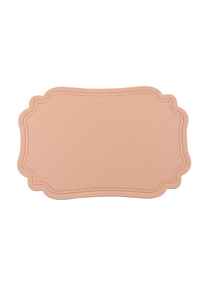 هومستر الجلد غسل أماكن ,سميكة الجلد الزائفة مقاومة للحرارة شكل مستطيل طاولة حصيرة,مقاومة للماء غير الانزلاق سهلة التنظيف مكان حصيرة للمطبخ قهوة غرفة الطعام طاولة 45 * 30 - Image 4