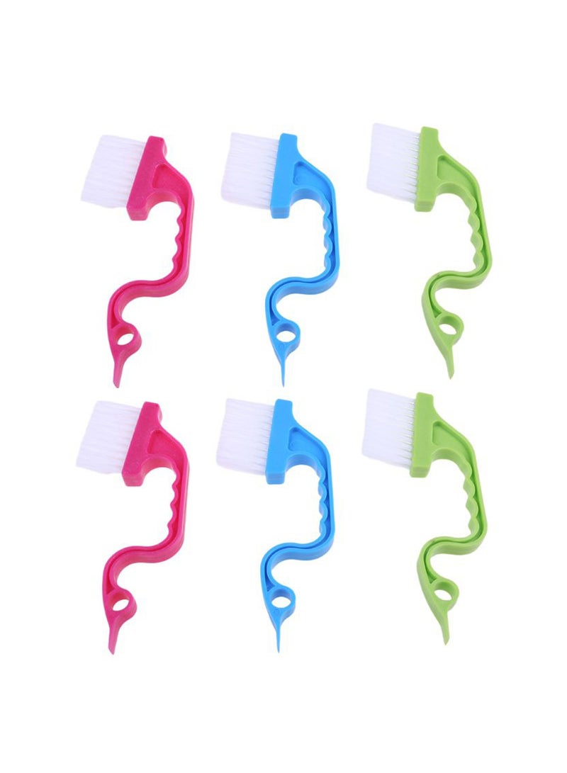 Groove Gap Cleaning Tools Hand-held Window Gap Cleaning Brush Door Window Track Kitchen Corner Cleaning Brush Tool, Set of 6 - Image 1
