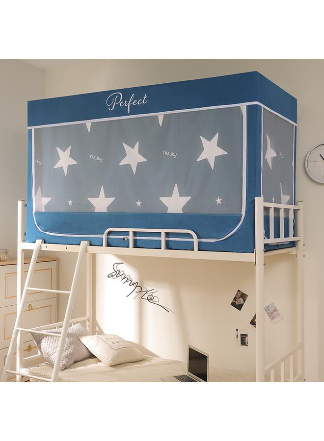 Bluejw Four Seasons Student Dormitory Three-door Mosquito Net Upper And Lower Floor Dust-proof Bed Curtain Integrated Anti-mosquito Shading Mosquito Net Manufacturers - Image 1