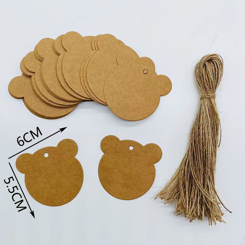 Kraft Paper Blank Card Graffiti Card Kindergarten Partition Card Holiday Packaging Gift Card Greeting Card Decoration Tag - Image 1