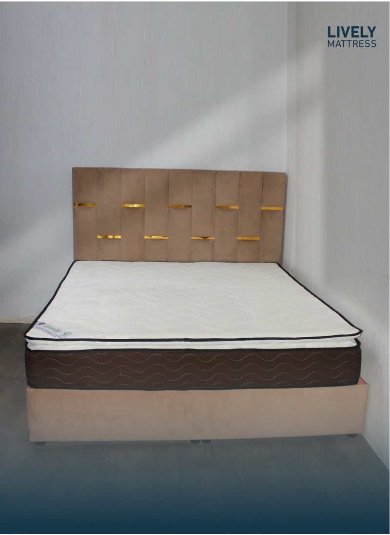 Art Comfort - Lively | Queen-size mattress with a 29 cm height, crafted from high-quality materials to provide exceptional comfort, perfect body support, and a relaxing sleep experience, measuring 200x160 cm. - Image 1