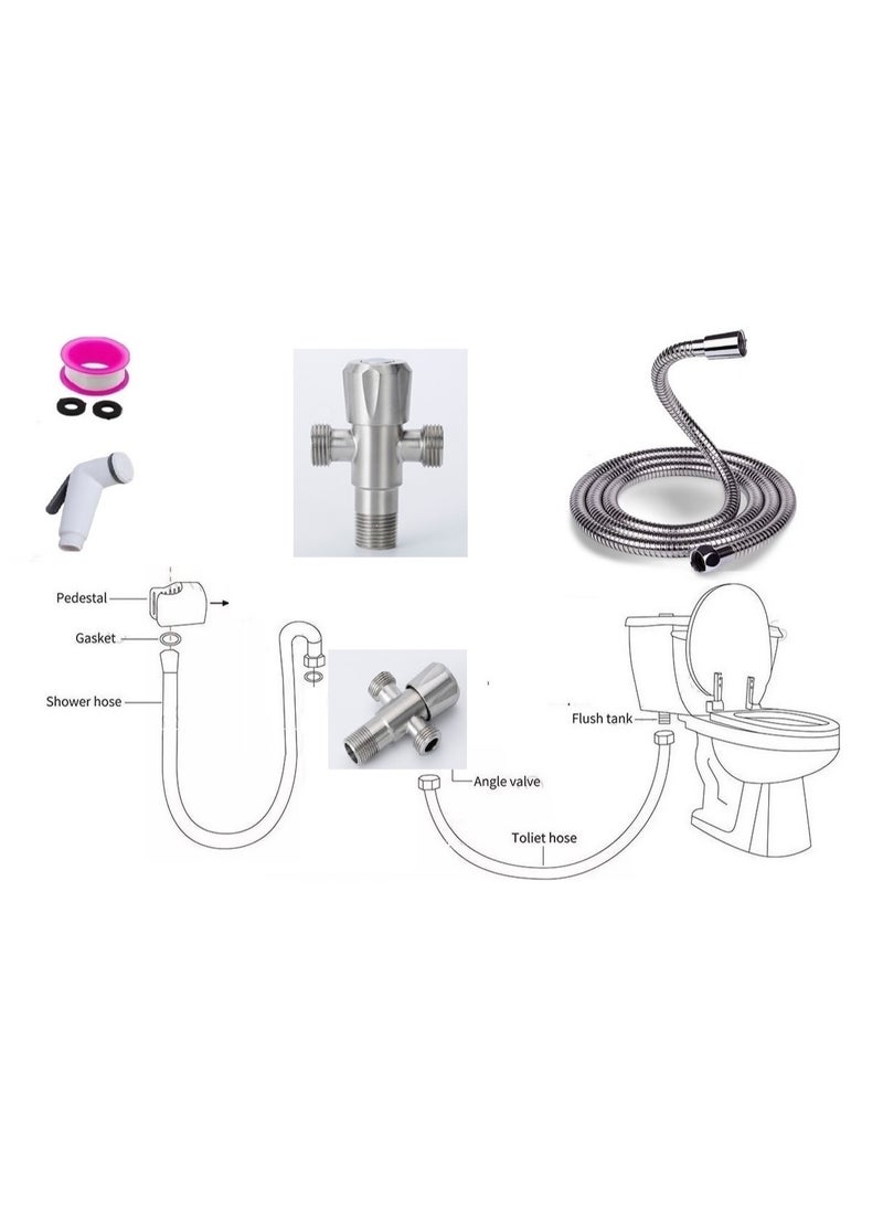 Shams Bathroom bidet with 2-way valve  - Image 3