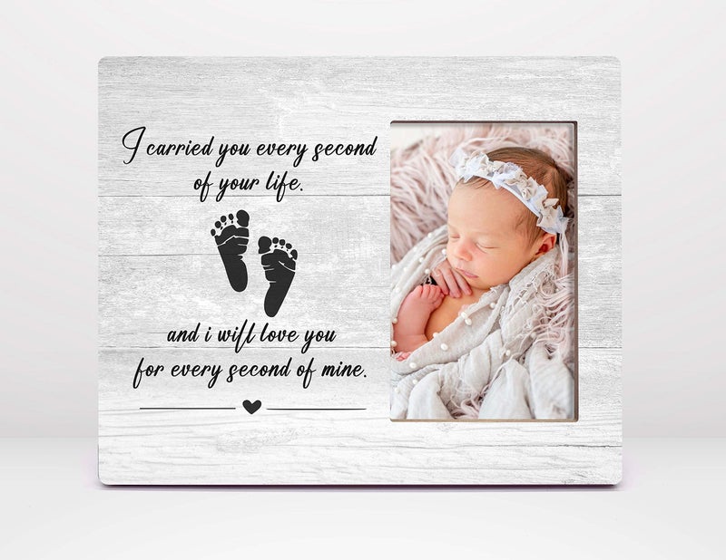 Orchroma I Carried You Every Second Of Your Life Picture Frame  Miscarriage Picture Frames Gifts for Pregnancy LossIn Memory of Pregnancy Loss Photo Frame GiftBaby Loss Remembrance Keepsake Gift