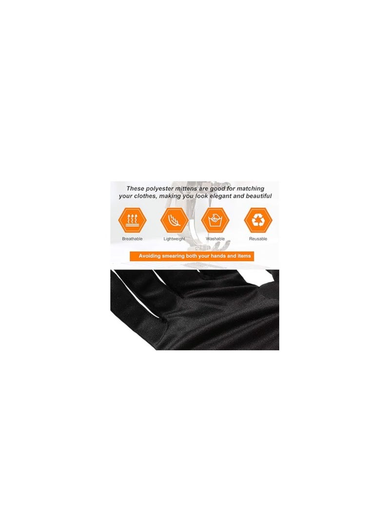 8 Pairs of Nylon Cotton Gloves for Police Parades, Tuxedo Events, and Ceremonies - Ideal for Security Guards, Honor Guards, Waiters, Beauticians, and Pilots. Perfect for Men and Women.  - Image 5