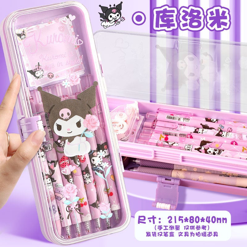 Sanrio Pencil Case Kulomi Meruti Yugui Dog Stationery Case For Primary School Students With Coin Purse Women'S Cute Pencil Case - Image 1