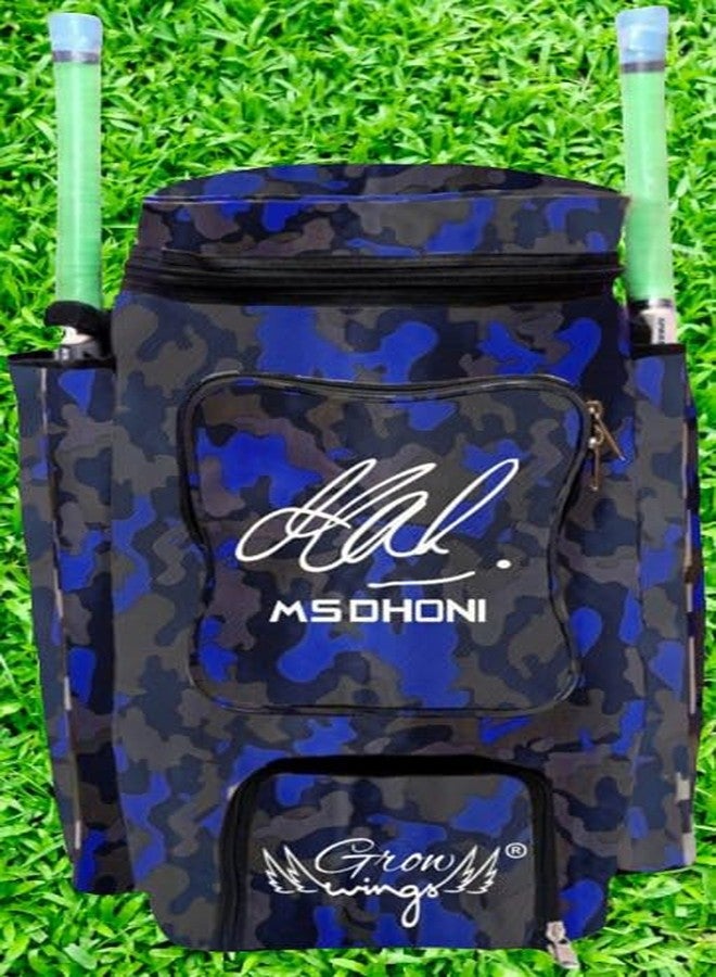 Grow wings Msd Cricket Kit Bag with Heavy Material Fabric Nylon Material dustproof kit Bag (Blue) - Image 5