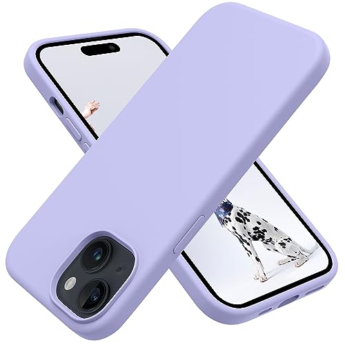 OTOFLY Compatible with iPhone 15 Case Silicone Shockproof Slim Thin Phone Case for iPhone 15 61 inchLight Purple - Image 1