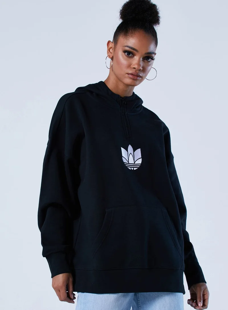 adidas Originals Half Zip Adicolor Casual Women's Sweatshirt Hoodie
