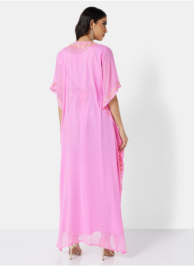 ARABIAN CLOSET EMBROIDERED KAFTAN  - Image 2