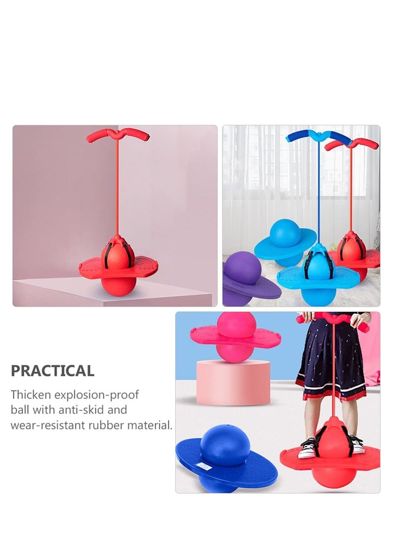 Generic - Bouncing Ball with Handle High Hopper Jumper Toy Jump Trick Board Safe and Fun Stick Sports Game Exercise (Red) - Image 1