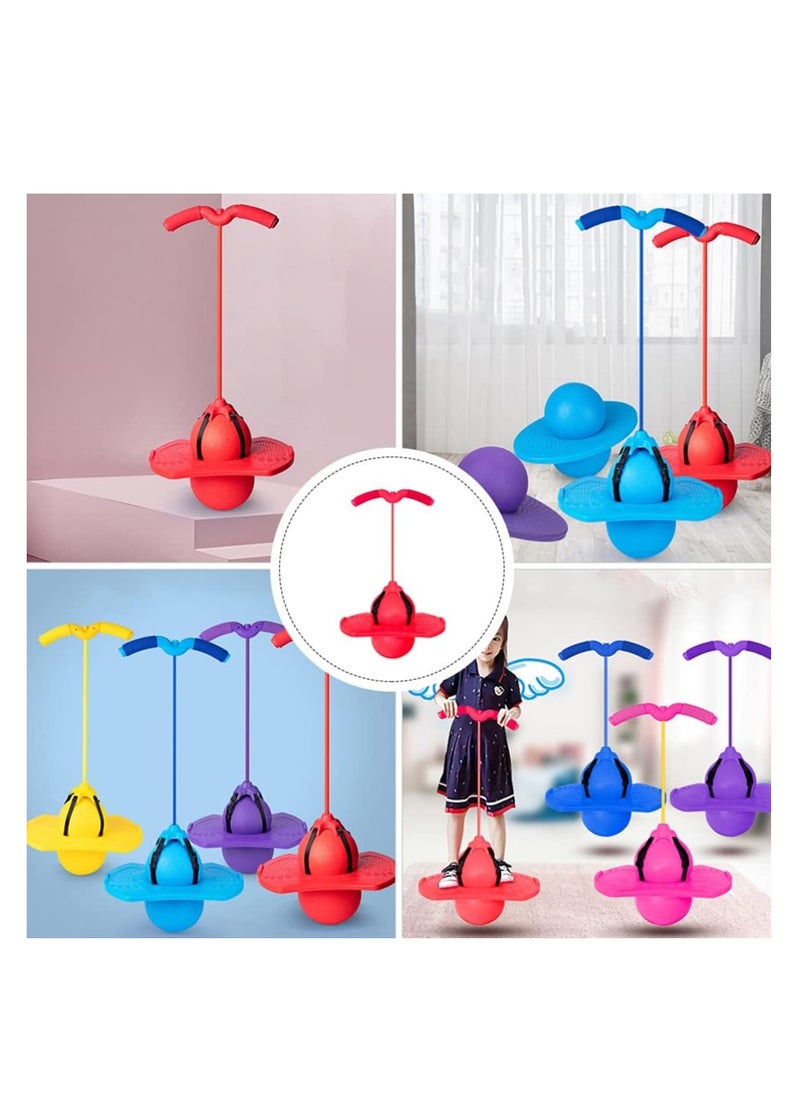 Generic - Bouncing Ball with Handle High Hopper Jumper Toy Jump Trick Board Safe and Fun Stick Sports Game Exercise (Red) - Image 1