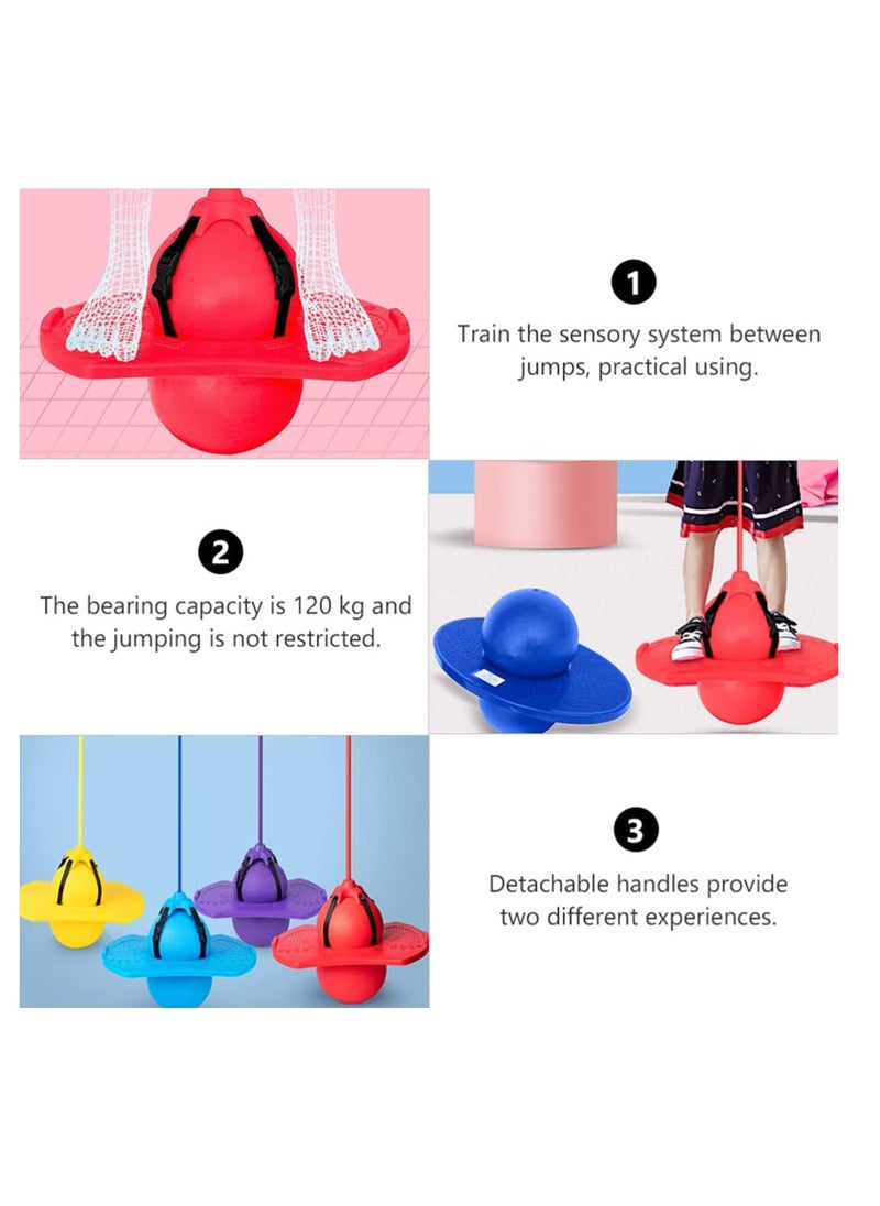 Generic - Bouncing Ball with Handle High Hopper Jumper Toy Jump Trick Board Safe and Fun Stick Sports Game Exercise (Red) - Image 1