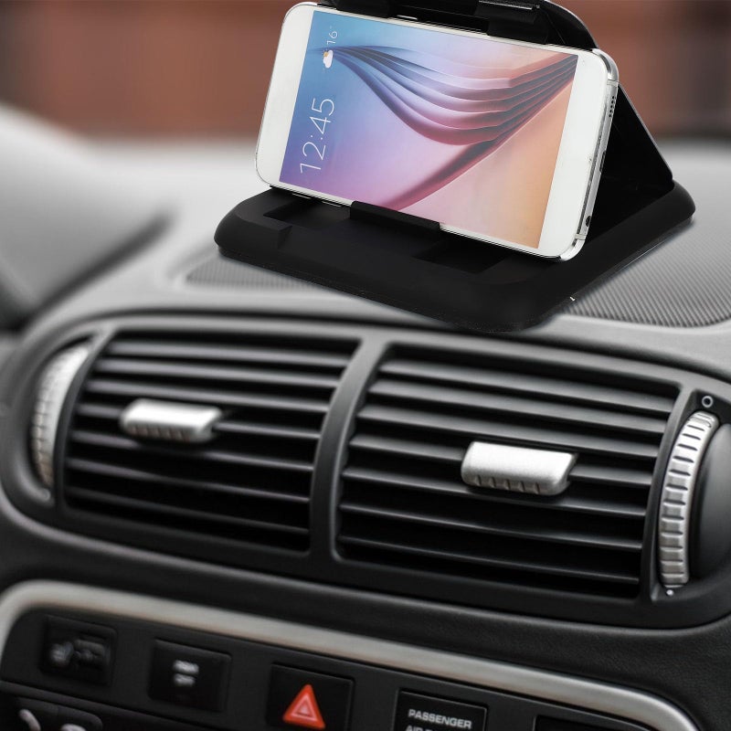 Non Slip Carbon Fiber Car Phone Holder Dashboard Mount For Vehicle Use - Image 5