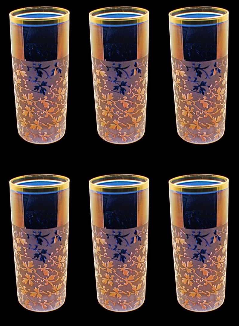 كودو آرتس أكواب زجاج للماء او العصائر مزخرفة - Image 1