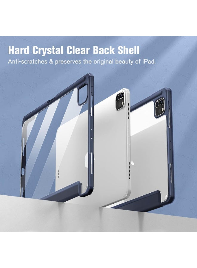 Case for iPad Pro 11 Case 2022/ 2021 /air4/air5 10.9 "/ ipad air6/air7 11" with Pencil Holder Premium Protective Case Cover with Soft TPU Back and Auto Sleep/Wake Feature for iPad Pro 11 comaptiple with (A2228 / A2231 / A2068 / A2230) , Navy blue - Image 2