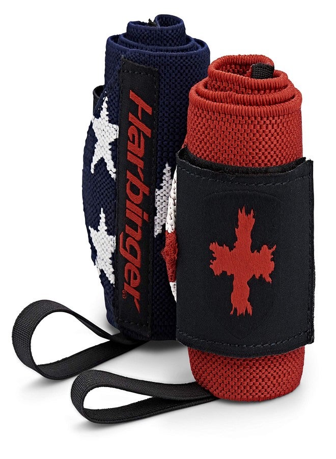 Harbinger Red Line 18-Inch Weightlifting Wrist Wraps for Men and Women (Pair) - Image 1