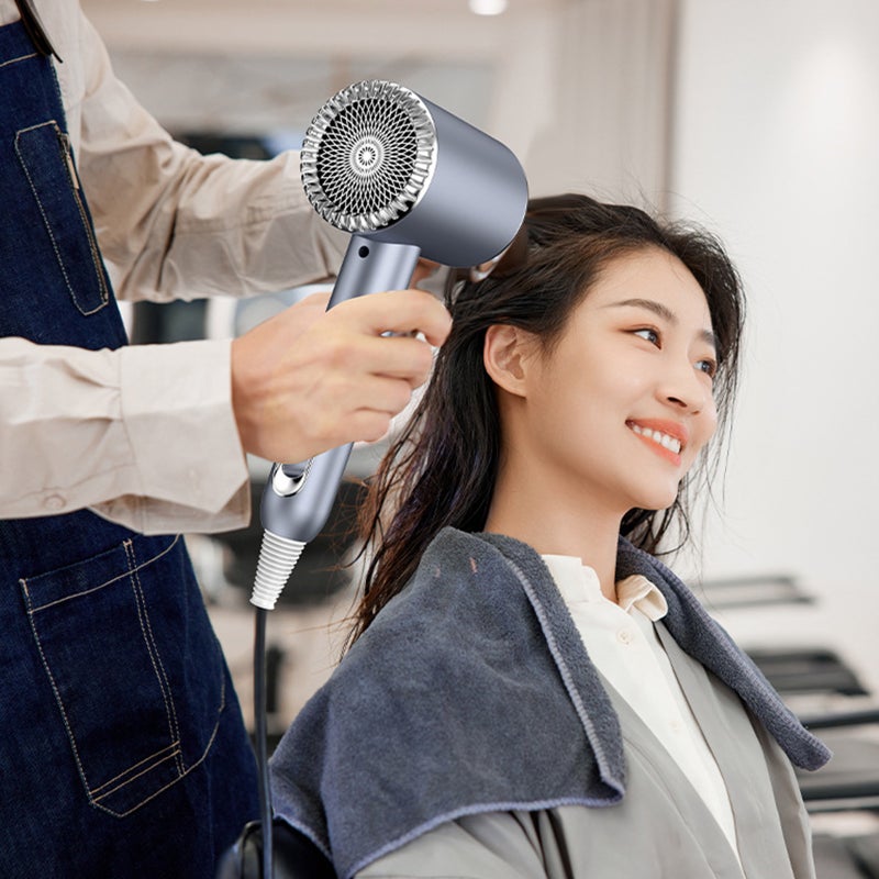 Ion Hair Dryer 1600W Fast Drying Hair Care Blow Dryer Hairdryers 2 Speeds 3 Heat Settings with Concentrator Nozzle for Home and Salon Use - Image 4