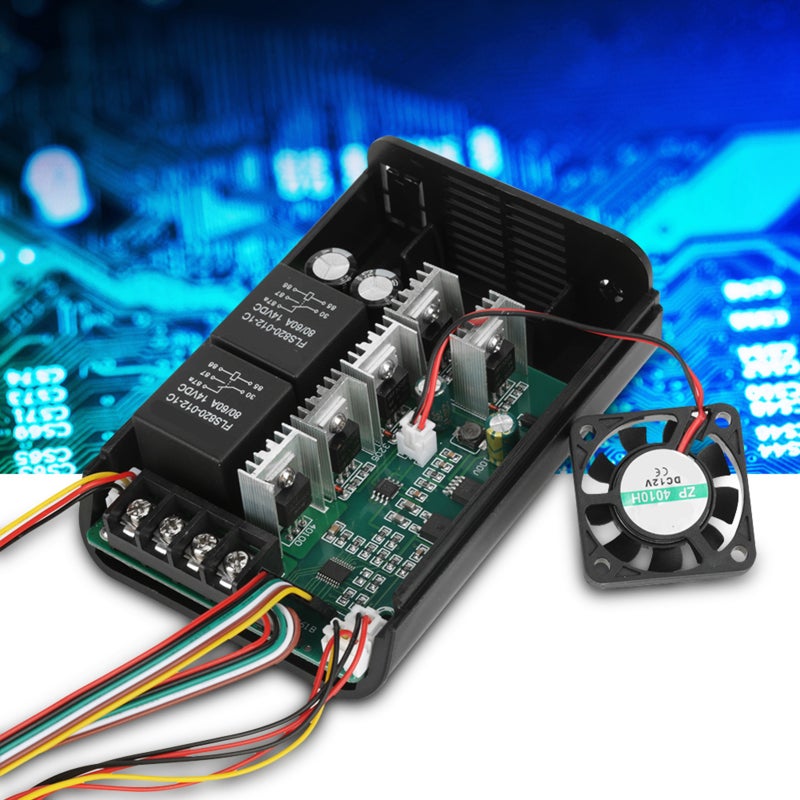 40A DC Motor Speed Controller 10-55V 60A Max With LED Display - Built-In Cooling Fan CW CCW Rotation for DC Brush Motors - Image 3