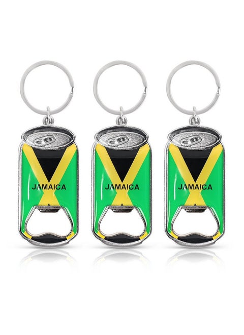 Jamaica Beer Bottle Opener Keychain - Set of 3 - Can
