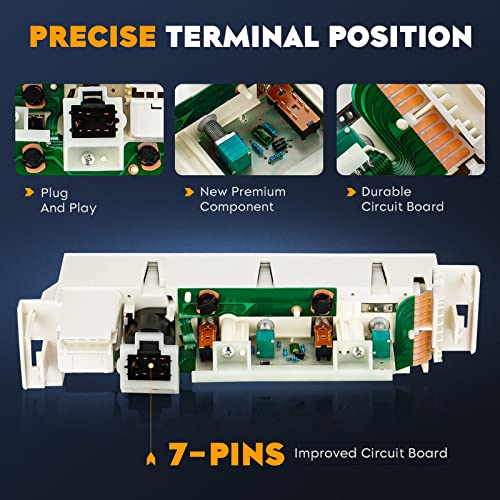 AEagle A/C Heater Climate Control Module Panel for 96-20 Chevy GMC C1500 C2500 C3500 K1500 K2500 K3500, w/o Rear Window Defogger Switch, 9378815 599-007 16240115 16238895 - Image 5