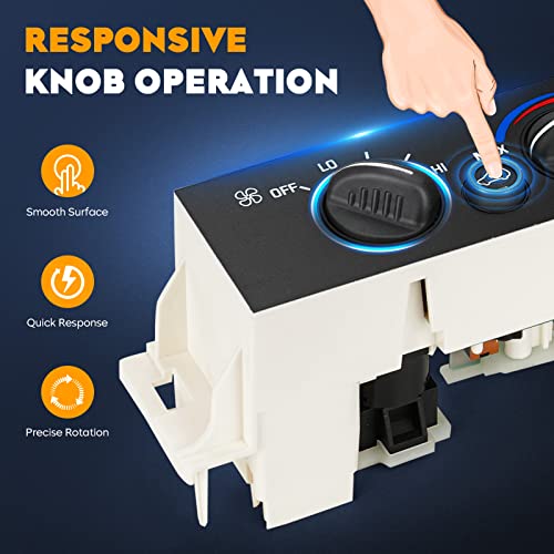 AEagle A/C Heater Climate Control Module Panel for 96-20 Chevy GMC C1500 C2500 C3500 K1500 K2500 K3500, w/o Rear Window Defogger Switch, 9378815 599-007 16240115 16238895 - Image 3